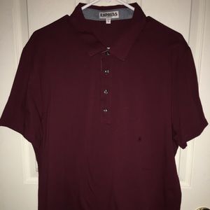 Men’s Express maroon polo shirt size XL
